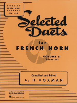 Voxman Selected Duets for French Horn Vol.2 (Advanced)