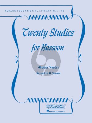 Vaulet 20 Studies for Bassoon (Himie Voxman)