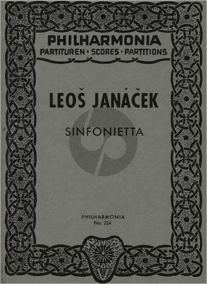 Janacek Sinfonietta Op.60 Orchester Studienpartitur