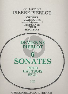 Devienne 6 Sonates Vol.1 No.1-3 Oboe solo (Pierlot)