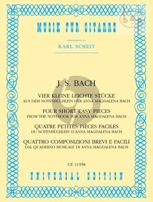 4 Kleine Leichte Stucke aus dem Notenbuchlein von Anna Magdalena Bach)