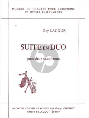 Lacour Suite en Duo 2 Saxophones Alto