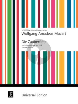 Mozart Die Zauberflote (nach einer Ausgabe von 1792) 2 Violinen
