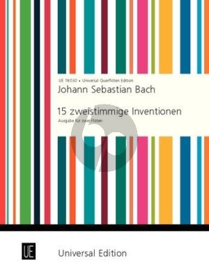 Bach 15 zweistimmige Inventionen 2 Flöten (arr. Peter Kolman)