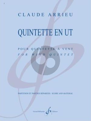 Arrieu Quintet C-major for Woodwind Quintet (Score/Parts)