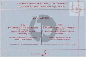 100 Dechiffrages Manuscrits Vol.2 (No.51 - 100) Saxophone