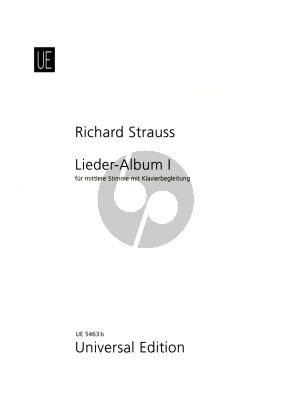 Strauss Lieder Album Vol.1 Mittelstimme und Klavier (German/English)