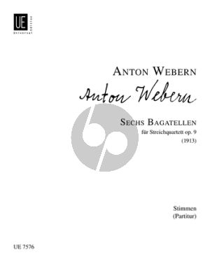 Webern 6 Bagatellen Op.9 2 Vi.-Va.-Vc. (4 playing Scores)