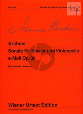 Brahms Sonate e-moll Op. 38 Violoncello und Klavier (Hans Christian Müller)