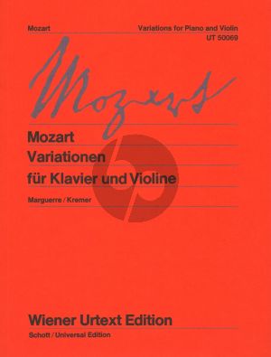 Mozart Variationen Violine und Klavier (Karl Maguerre and Gidon Kremer) (Wiener-Urtext)