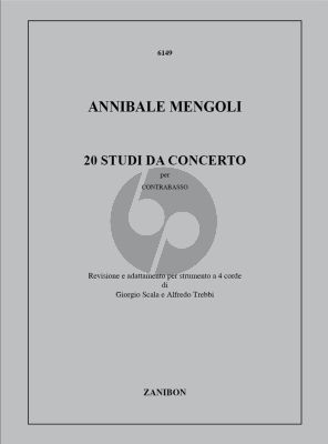 Mengoli 20 Studi a Concerto per Contrabasso (Giogio Scala e Alfredo Trebbi)