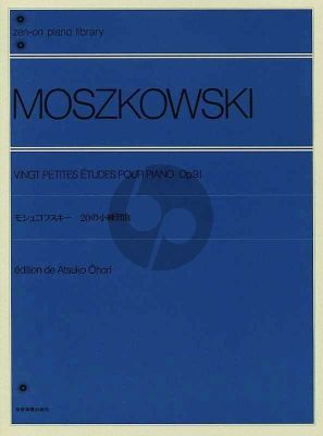 Moszkowski 20 Petites Etudes Opus 91 Piano