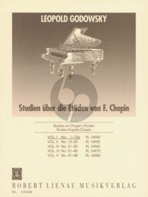 Godowsky 53 Studien über die Etüden von Chopin Band 1 No. 1 - 12A