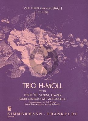 Bach C.Ph.E. Trio h moll Flote-Violin-Klavier
