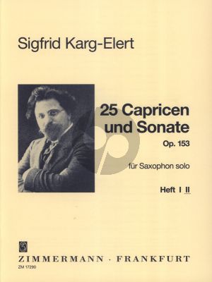 Karg-Elert 25 Capricen & Sonate Op. 153 Vol. 2 Saxophon