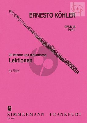 20 leichte und Melodische Lektionen Op.93 Vol.1 Flöte