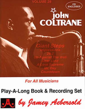 Coltrane Jazz Improvisation Vol.28 John Coltrane Giant Steps for Any C, Eb, Bb, Bass Instrument or Voice - Intermediate/Advanced (Bk-Cd)