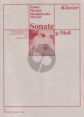 Hensel Sonate g-moll Klavier (herausgeber Liana Gavrila Serbescu und Barbara Heller)