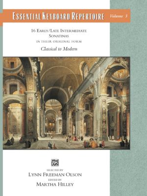 Essential Keyboard Reperoire Vol. 3 Sonatinas (Book) (16 Early / Late Intermediate Sonatinas in Their Original Form - Classical to Modern)