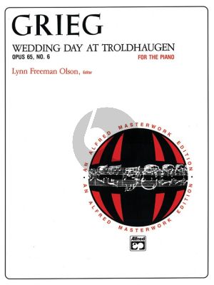 Grieg Wedding Day at Troldhagen Op.65 No. 6 for Piano Solo (Edited by Lynn Freeman Olson) (Early Advanced)