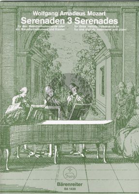 Mozart Serenaden KV 439b Vol.3 Melodie Instr.-Klavier (oder 3 Blfl.) (Irmer-Maguerre)