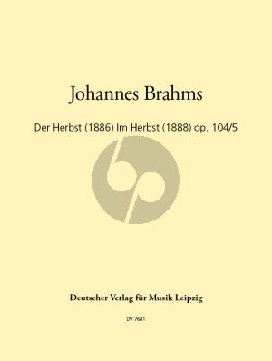Der/Die Herbst op.104 nr.5 (SATB) (Hofmann)