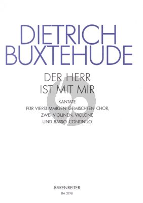 Buxtehude Der Herr ist mit mir BuxWV 15 SATB-Strings-Bc (Score/Parts) (Bruno Grusnick)