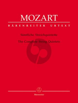 Mozart Complete String Quintets 2 Vi.- 2 Va.-Vc. (Parts) (Hess-Schmid) (Barenreiter-Urtext)