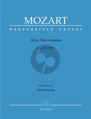 Mozart Alma Dei Creatoris KV 277 (272a) SAT Soli-SATB- 3 Tromb.-2 Vi.-Bc Vocal Score