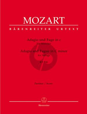 Mozart Adagio und Fuge c-moll KV 546 (Part./Stimmen) (Wolfgang Plath) (Barenreiter)