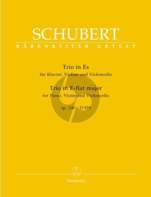 Schubert Trio Es-dur Op.100 D.929 fur Violine, Violoncello und Klavier (Herausgeber Arnold Feil) (Urtext der Neuen Schubert-Ausgabe)