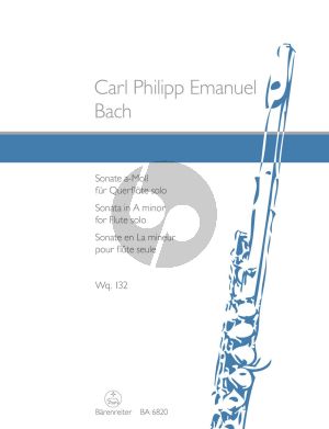Bach Sonata a-minor WQ 132 Flute solo (edited by M.Harras) (Barenreiter-Urtext)
