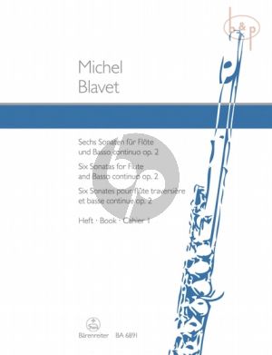 6 Sonaten Op. 2 Vol. 1 No.1 - 3 Flute and Bc