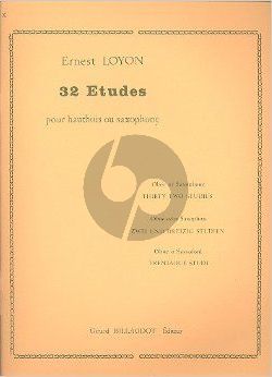 32 Etudes pour Hautbois ou Saxophone