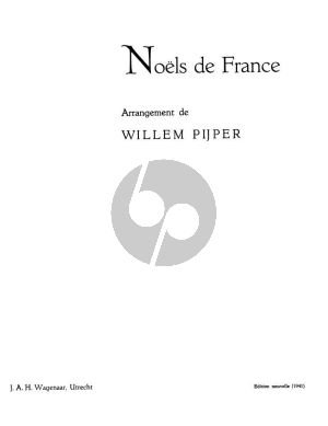 Pijper Noels de France Zang-Piano