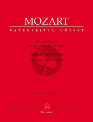 Mozart Konzert KV 622 Klarinette-Orchester Partitur (Franz Giegling)