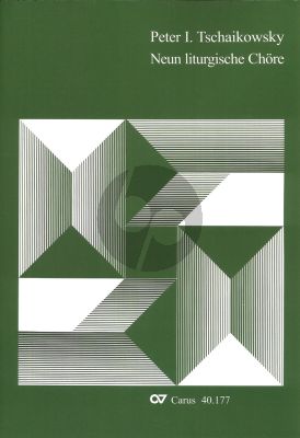 Tchaikovsky 9 Liturgische Chore (1885) SATB a Cappella (Herausgegeben von Thomas Kohlhase und Kurt Zodel)