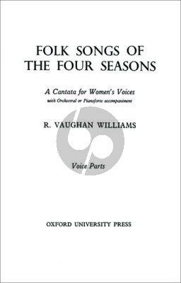 Vaughan Williams Folksongs of the Four Seasons Choral Score