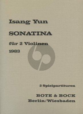 Yun Sonatine für 2 Violinen