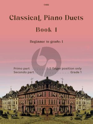 Album Classical Piano Duets Vol.1 Very Easy Beginner to Grade 1 for Piano 4 Hands (Collected by Marjorie Smale)