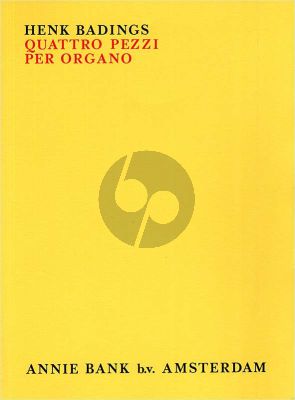 Badings Quattro Pezzi Orgel