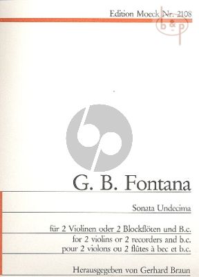 Sonata Undecima (2 Violins[Rec.]-Bc)