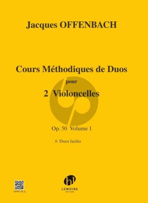 Offenbach Cours Méthodique de Duos Op. 50 Vol. 1 pour 2 Violoncelles