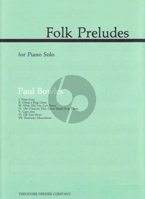 Bowles Folk Preludes Piano solo