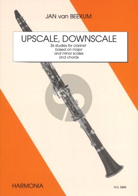 Beekum Upscale, Downscale Klarinet (26 Studies based on Major and Minor Scales and Chords)