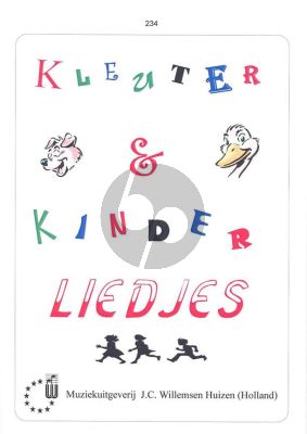 Kleuter en Kinderliedjes voor Piano