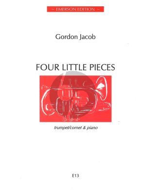 Jacob Four Little Pieces for Trumpet / Cornet and Piano