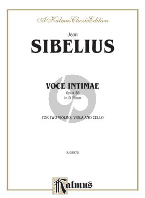 Sibelius Voces Intimae D-minor Op. 56 String Quartet (Parts)