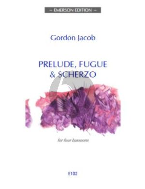 Jacob Prelude-Fugue & Scherzo for 4 Bassoons (Score/Parts)