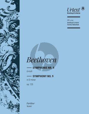 Beethoven Symphony No. 9 d-minor Op. 125 Full Score (edited by Peter Hauschild) (Breitkopf-Urtext)